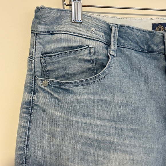 Democracy Ab Solution High‎ Rise Ankle Fray Jeans Womens 16 Light Wash Casual - Picture 4 of 8